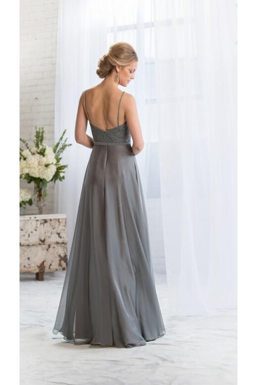 Exquisite Bateaul Neck Sleeveless A-line Chiffon Bridesmaid Dress 