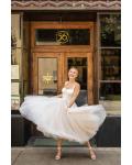  A-line Shoulder Straps Sweetheart Neckline Sleeveless Tea-length Short Tulle Wedding Dresses