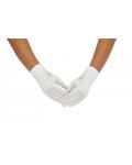 Short Ivory Stretch Satin Dresss Up Gloves For Girls 2BL