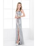 Spaghetti Straps Sweetheart Sequins Floor length Long Prom Dress