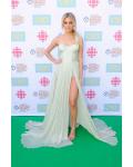 Kelsea Ballerini Country Music Awards Long Split Sage Chiffon Prom Dress 