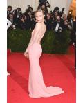 Sexy Kate Bosworth Backless Spaghetti Straps Long Watermelon Jersey Prom Dress 