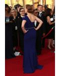 Amy Adams Berardi Split Sleeveless One Shoulder Royal Blue Long Jersey Prom Dress with Beading 